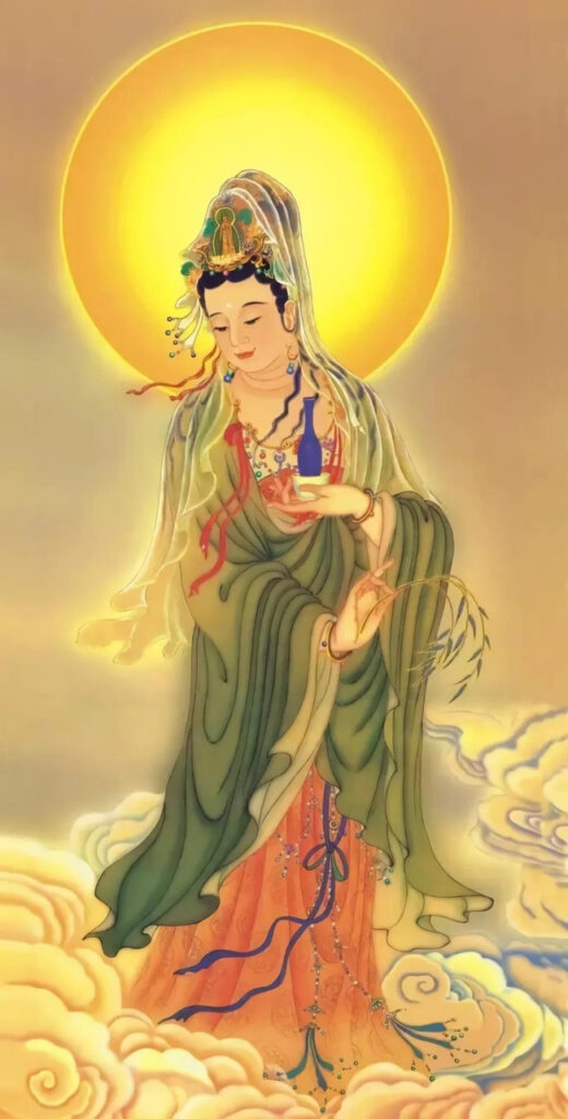 南无大慈大悲救苦救难观世音菩萨 僧俗齐念观音菩萨 化险为夷